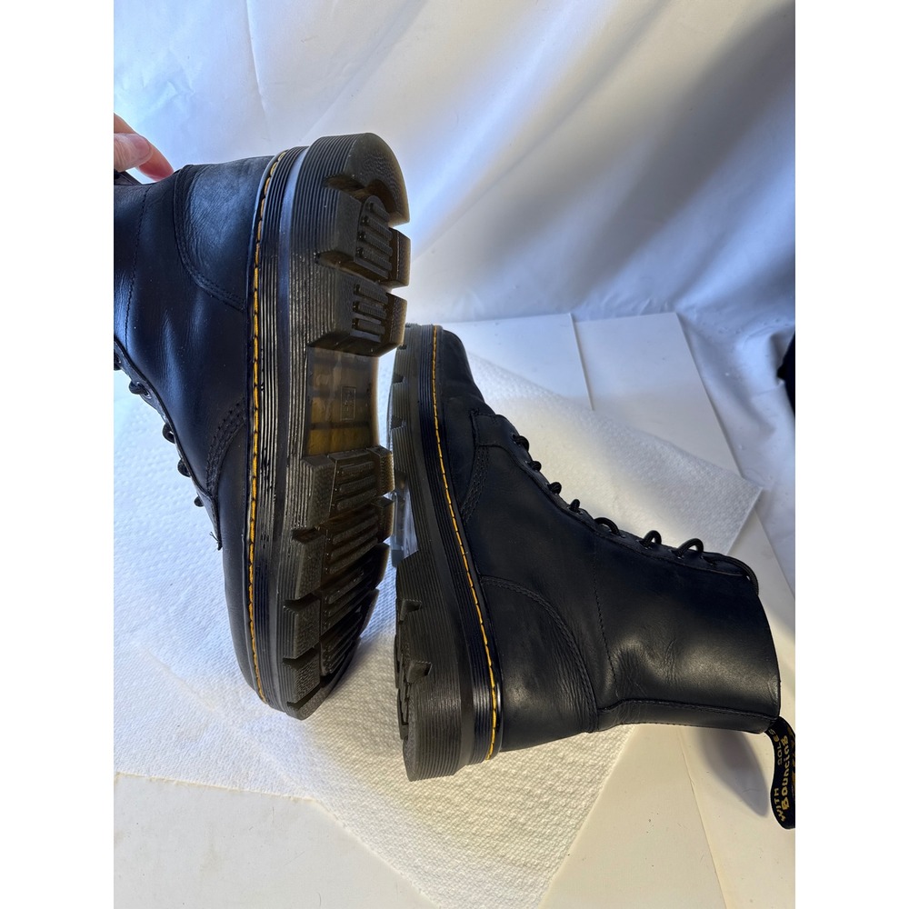 Dr. Martens Combs Tech II Black Wyoming Leather 8-Eye Boots Mens 10. WOM Sz 11 - Picture 8 of 13